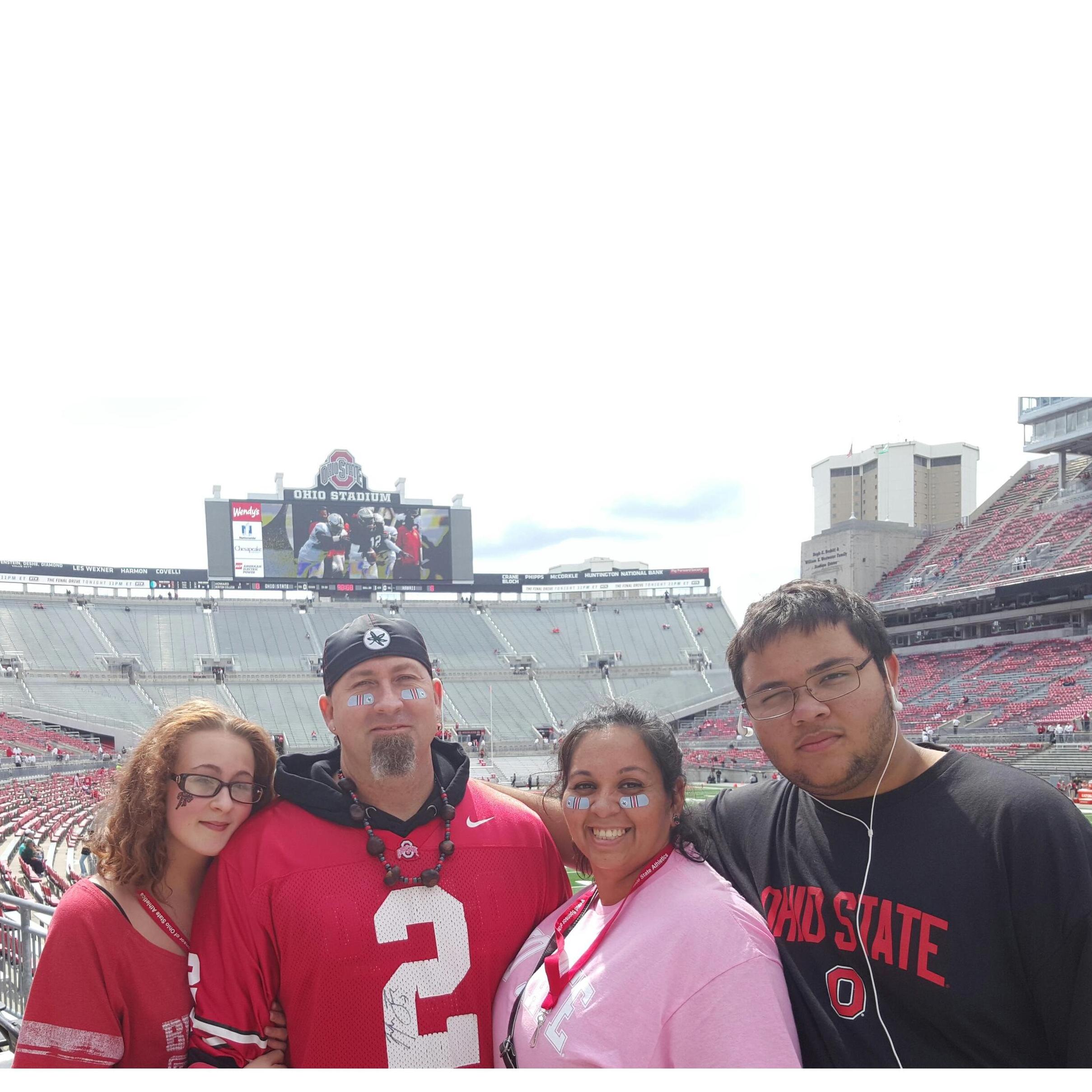 Our first OSU game Sept 2014