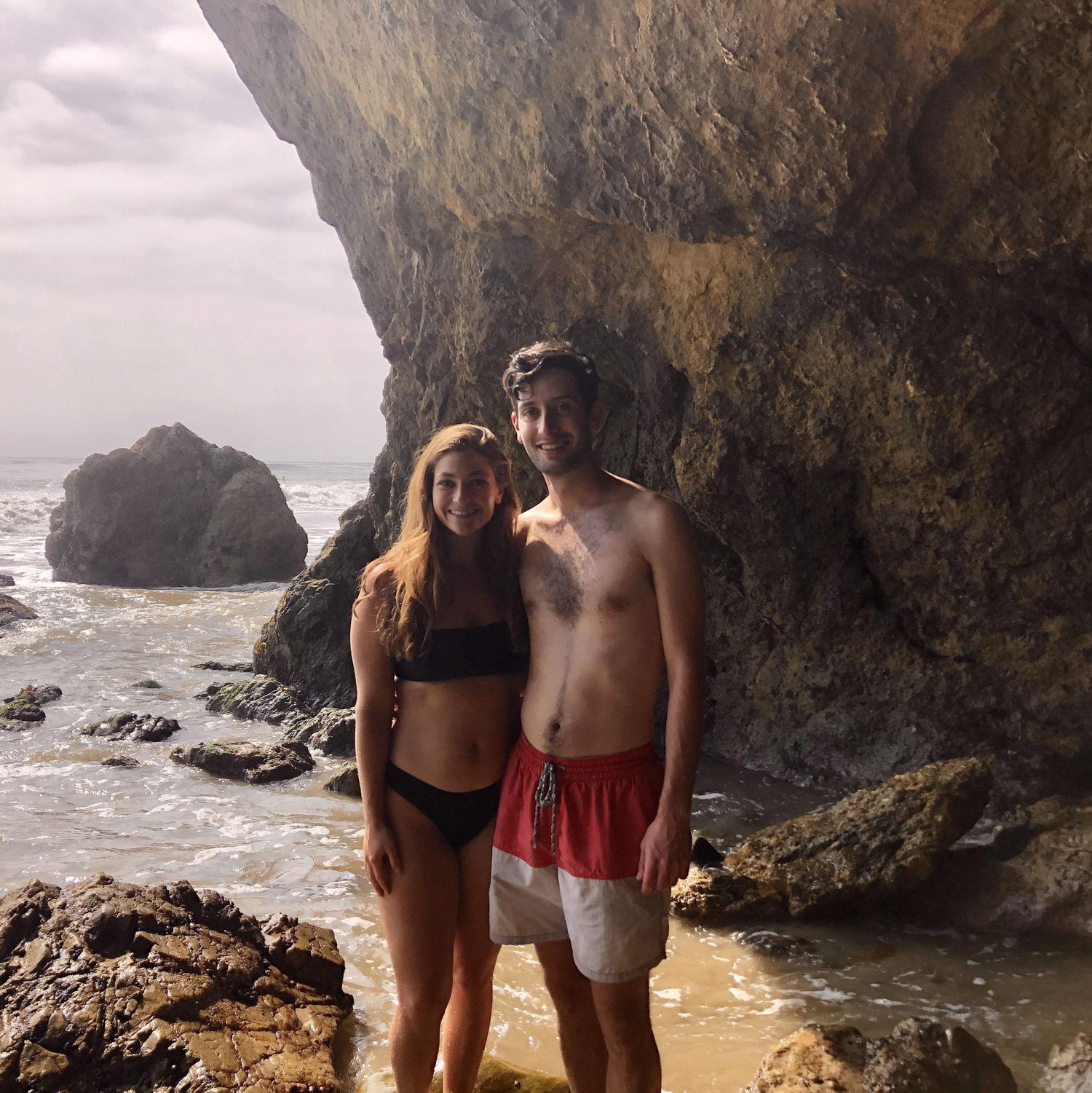 At one of our favorite beaches in LA - El Matador in Malibu