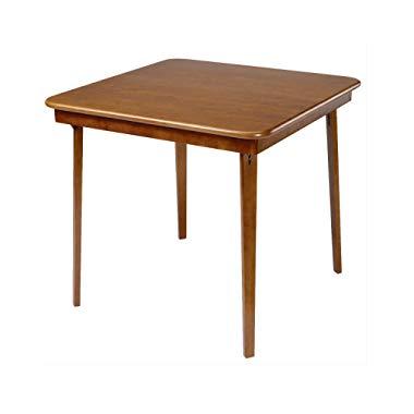 Stakmore Straight Edge Folding Card Table Finish, Fruitwood