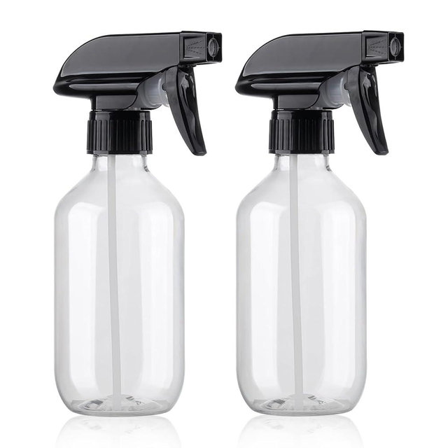 Teyssor Spray Bottles Water Spray Bottle 2 Packs- BPA Free -10 oz/300 ml Plastic Refillable Containers Fine Mist Small Spray Bottle with Adjustable Nozzle for Hair, Cooking, Cleaning