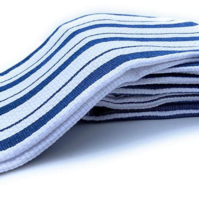 Williams-Sonoma Classic Stripe Kitchen Dish Towels, Set of 4 (Bright Blue)