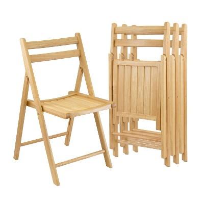 4 Piece Folding Chairs - Winsome