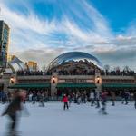 Ice Skating at McCormick Tribune Plaza in Millennium Park
