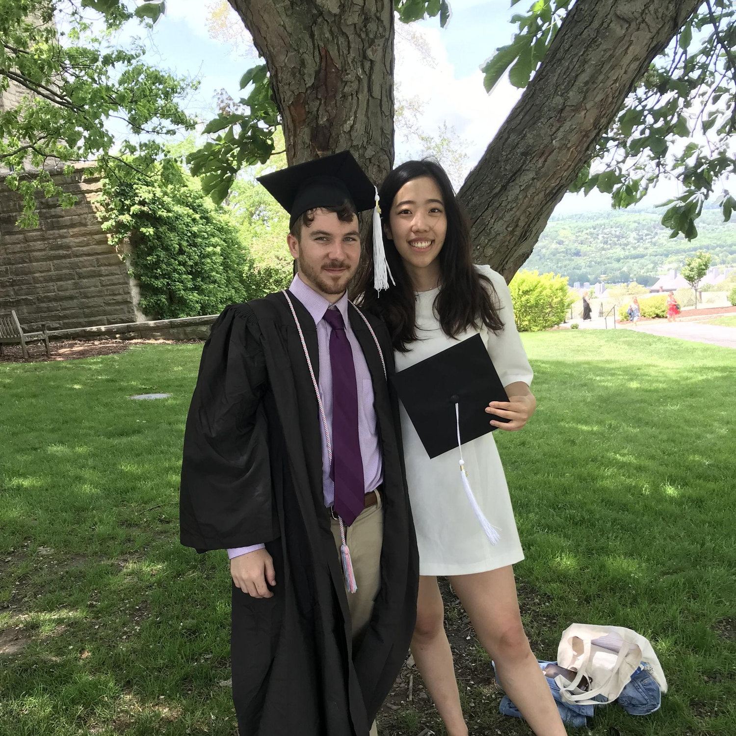 Hayden and Ruby met through the old-fashioned way of dating apps when they were at Cornell University in Dec 2018. He asked her to be his formal date, and she showed up at his graduation.