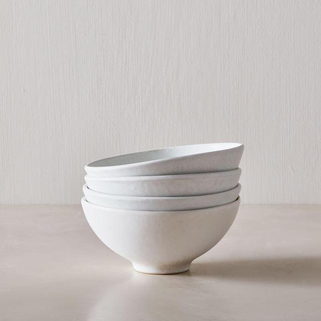 Aaron Probyn Kanto Collection Small Bowl Ice White Matte Set of 8 BOM