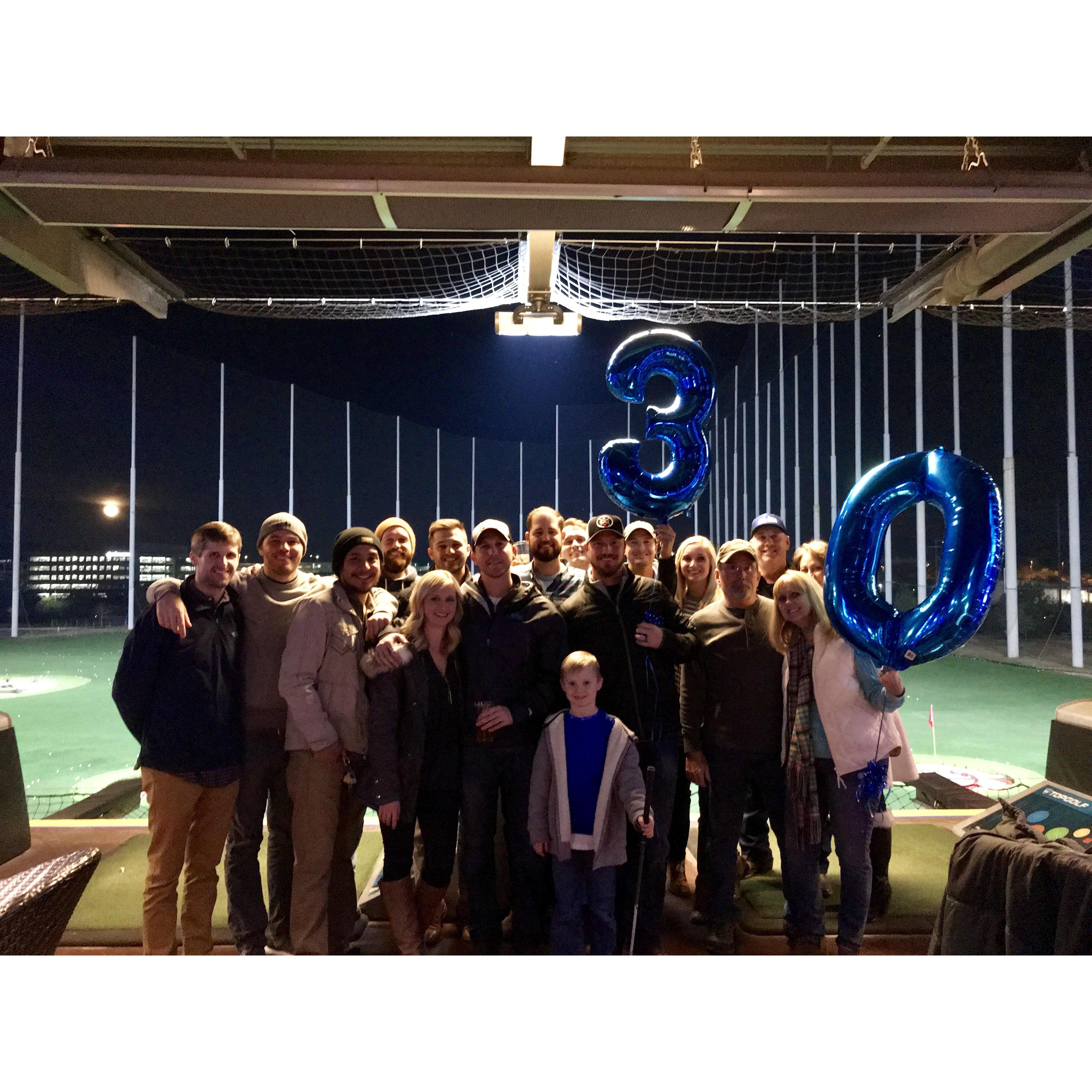 Trae’s 30th at Top Golf