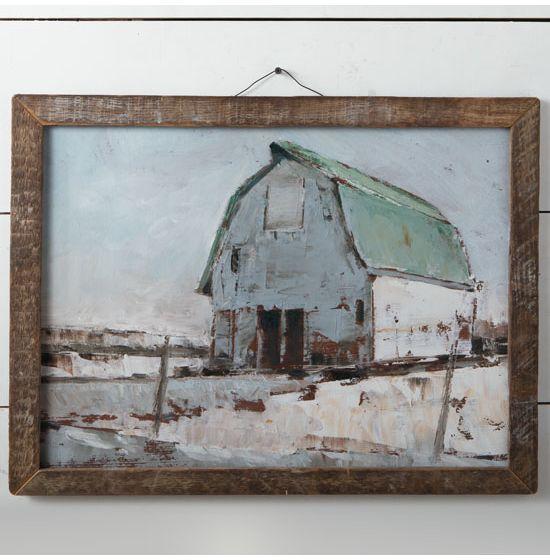 Rustic Barn Wood Framed Art