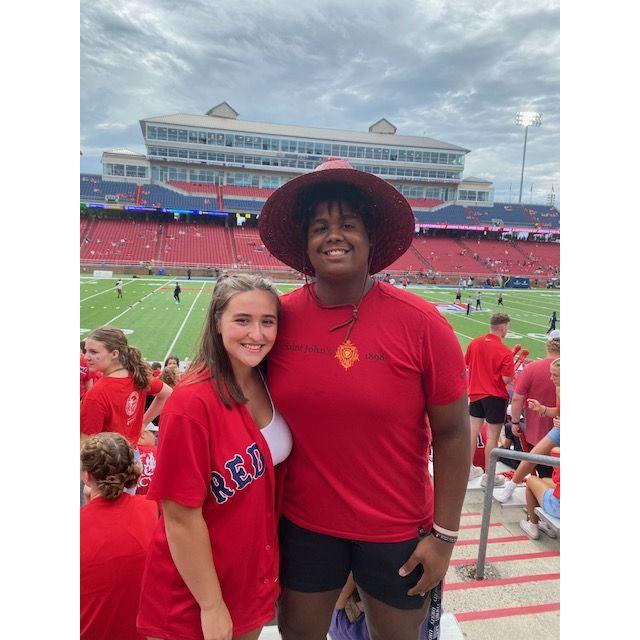 Brandon's first Liberty football game.