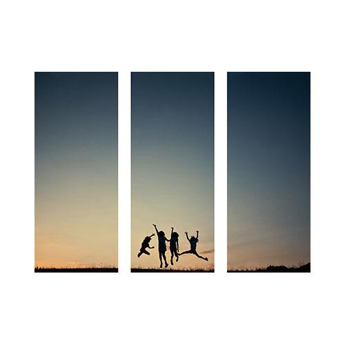 Three Panoramic 10x24 Spread Mounted Wall Art