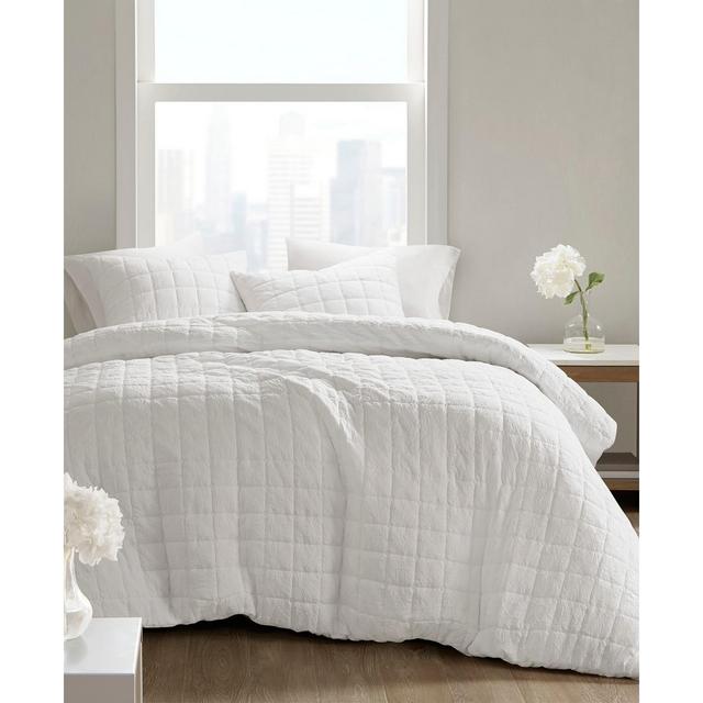 N Natori Cocoon Quilt Top 3-Pc. Duvet Cover Set, Full/Queen
