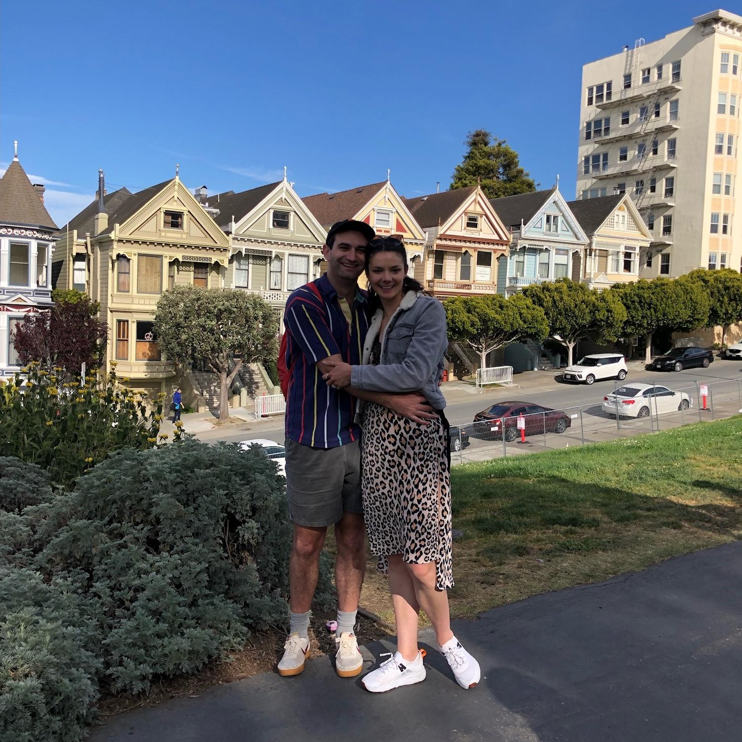 Our first photo together — after meeting earlier that day at a Bay to Breakers Party