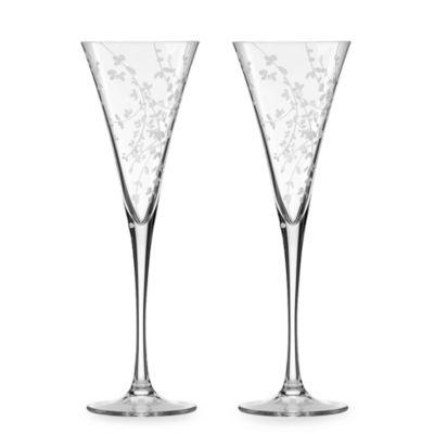 kate spade new york Gardner Street™ Toasting Flutes (Set of 2)
