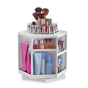 Lori Greiner® Spinning Cosmetic Organizer in White