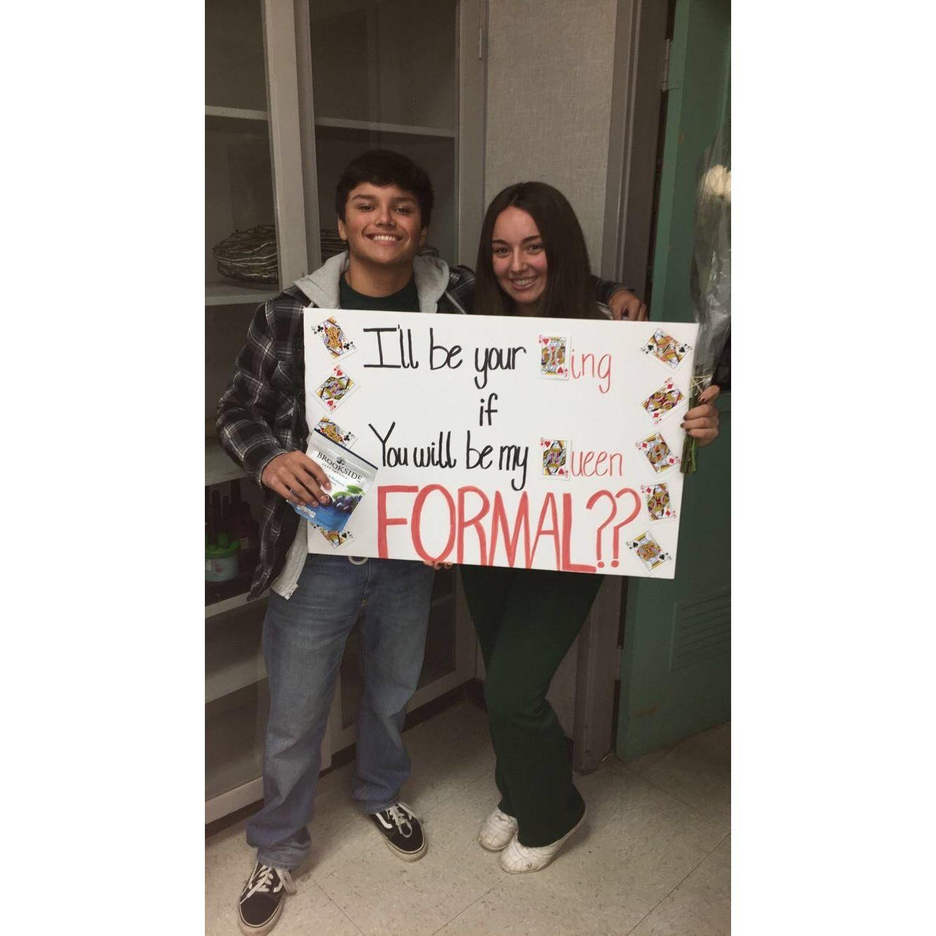 Junior year formal proposal (as friends).