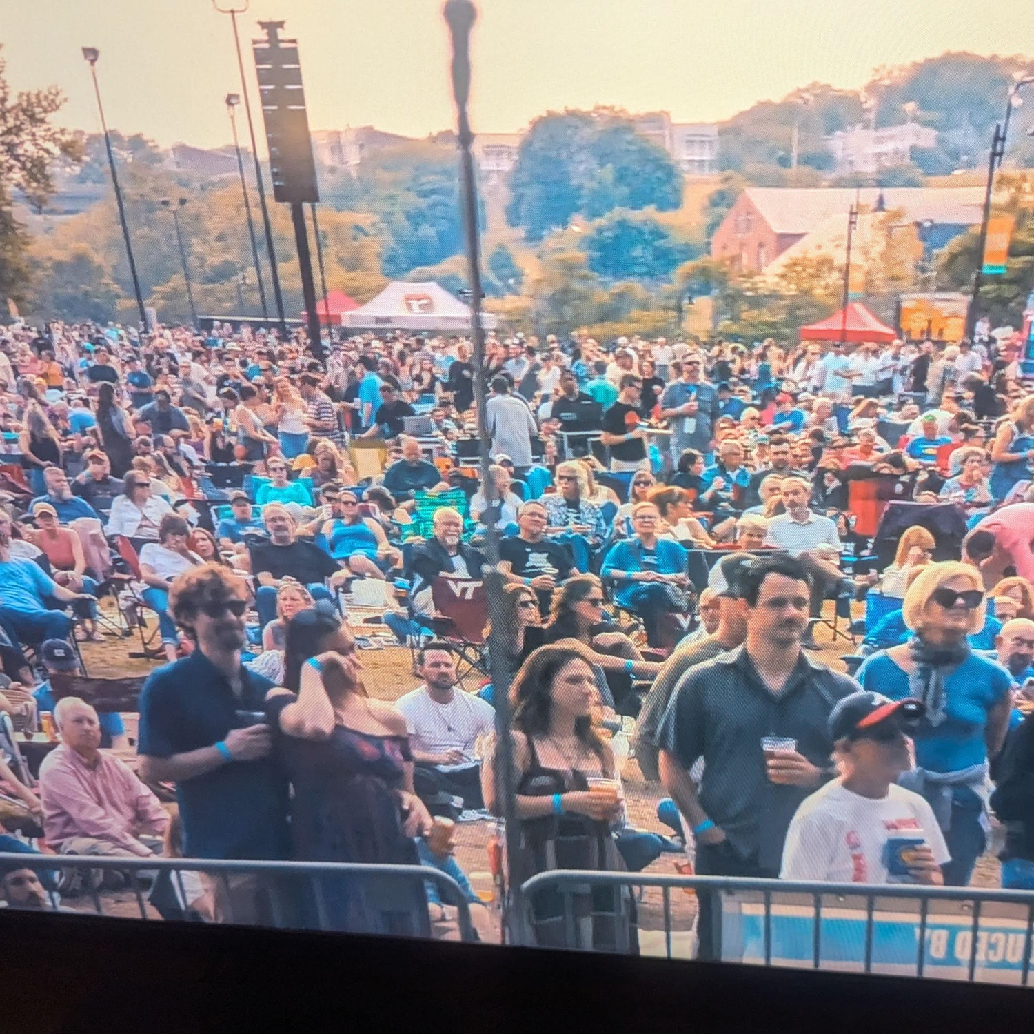 Front row at Brown's Island