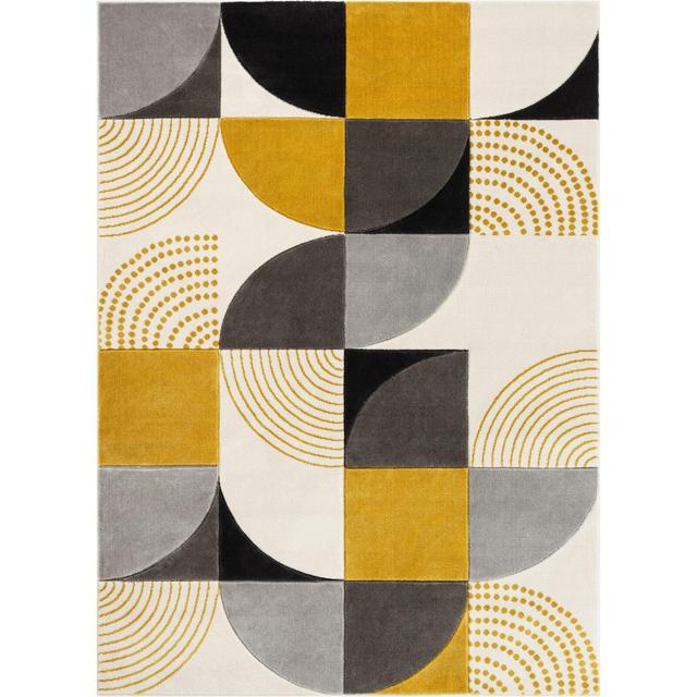 Margot Power Loom Gold/Gray/Black Rug