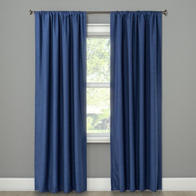 Blackout Curtain Panel Henna Blue 84" - Project 62™