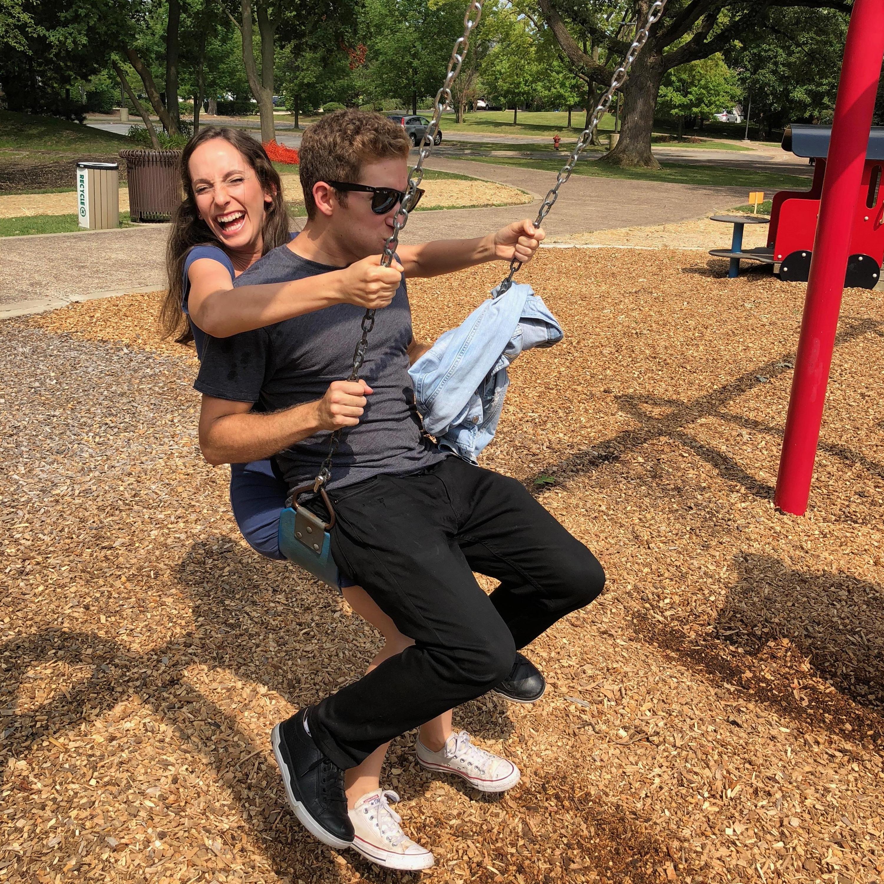 Swinging in Deerfield, August 2018
