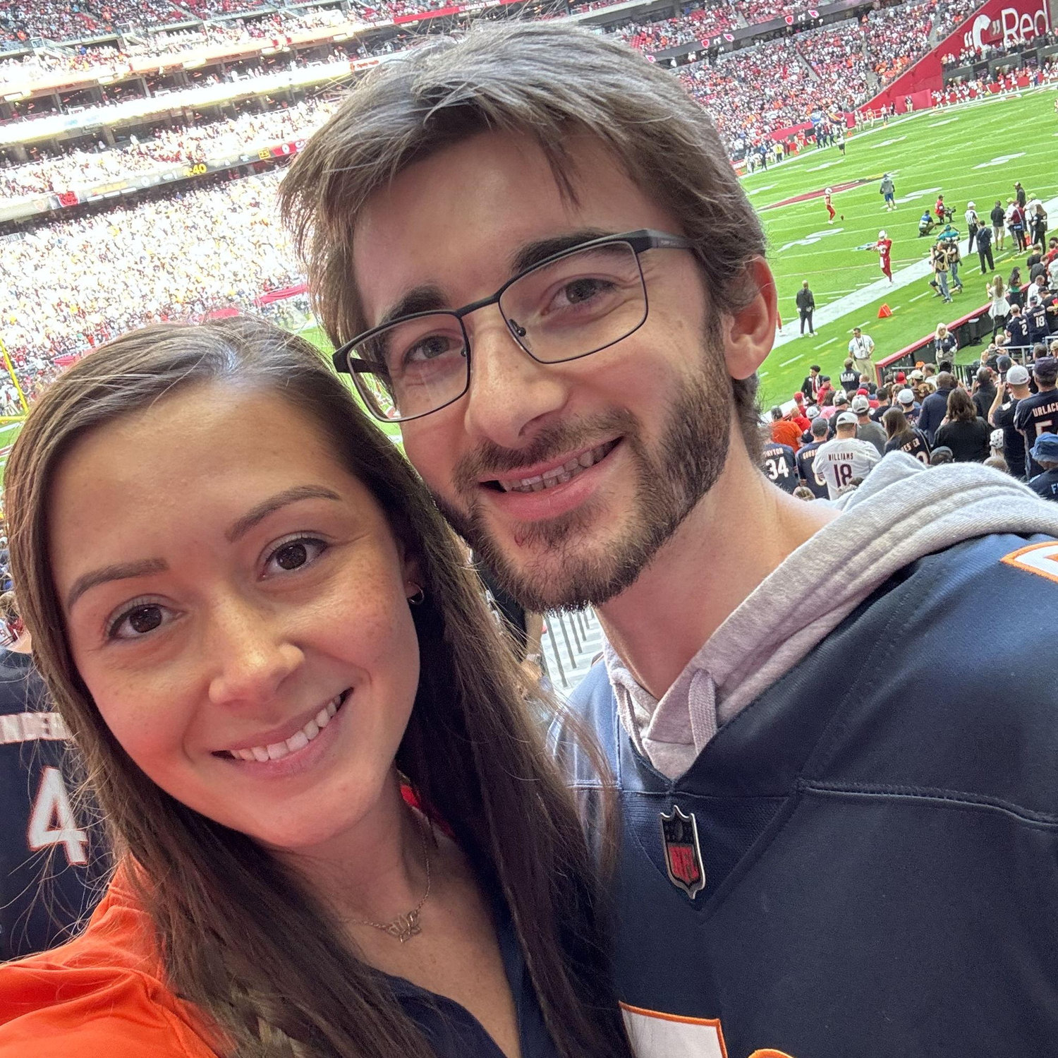 Our first-ever Bears Game!