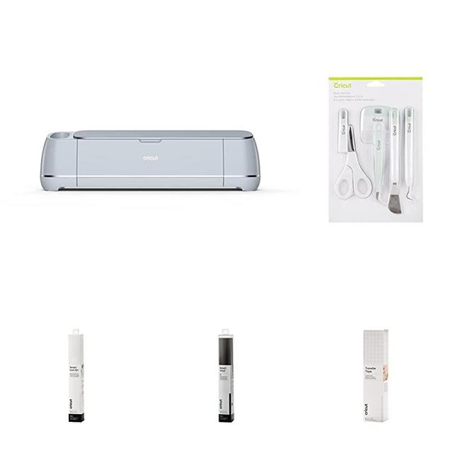 Cricut Maker 3 - Basic Tool Set - Transfer Tape- Smart Iron On and Smart Vinyl - Matless Cutting - Ultimate Bundle