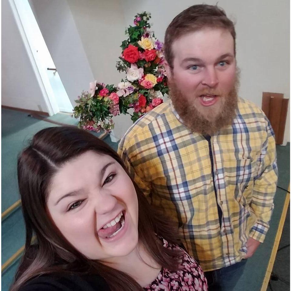 Silly faces all around.