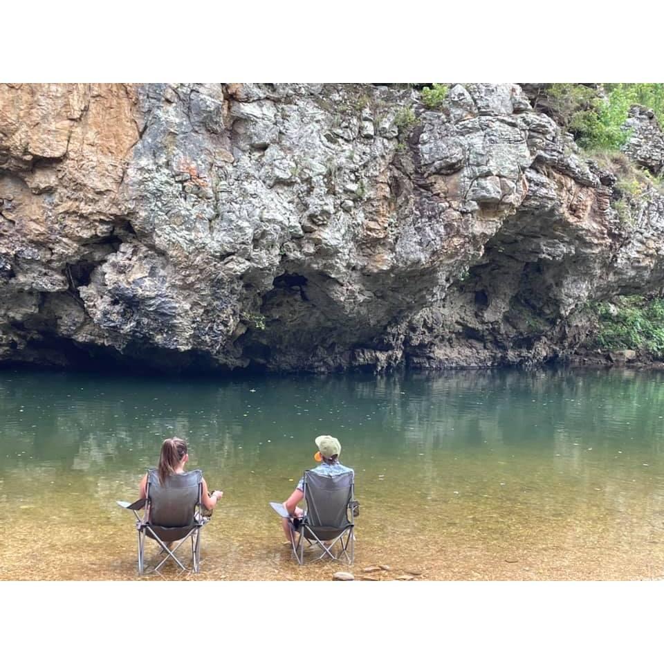 Enjoying the peace of the Buffalo National River