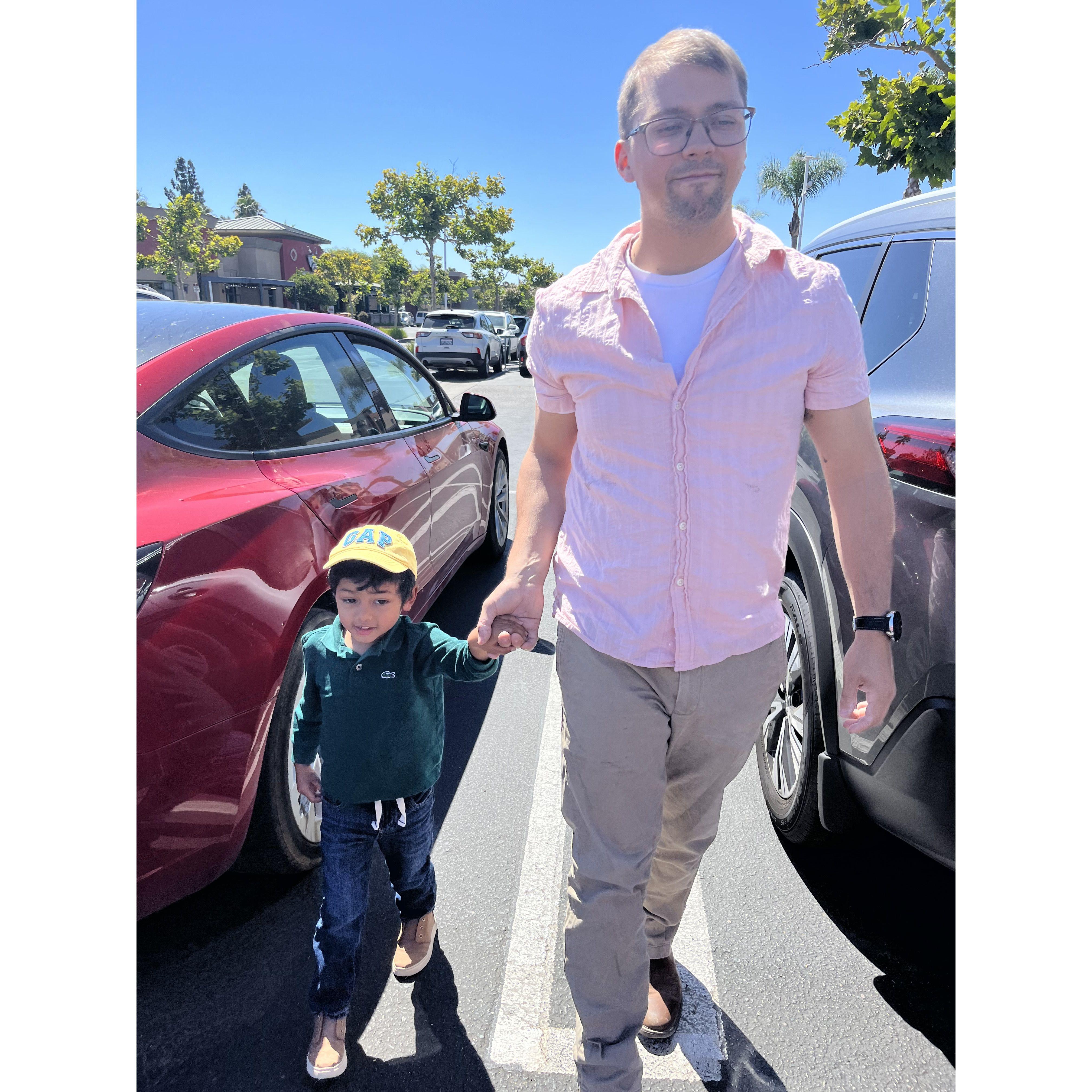 Tyler loves kids — which worked out perfectly, because Ambika’s brother has plenty to go around!