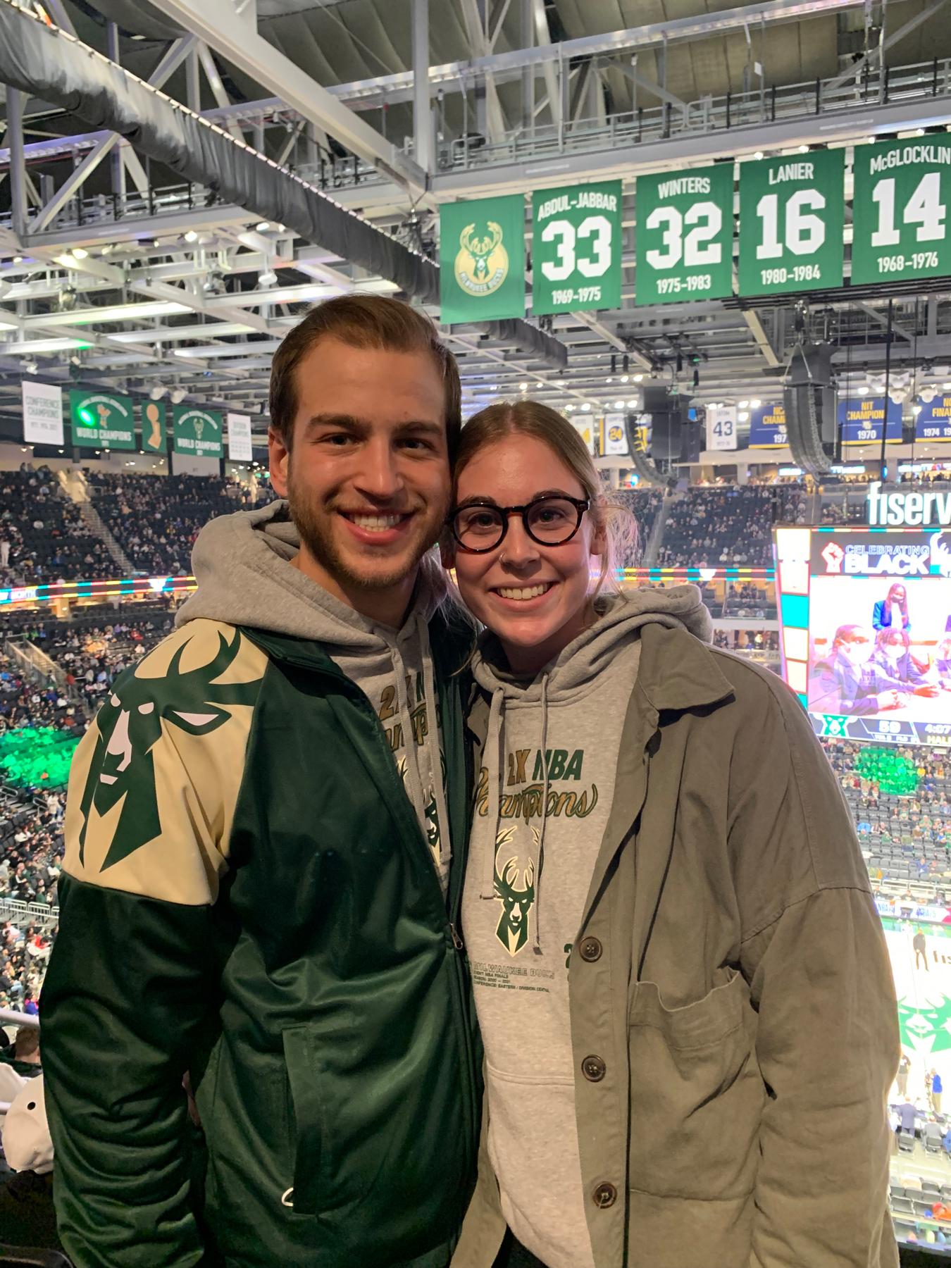 First Bucks game together! February 2022