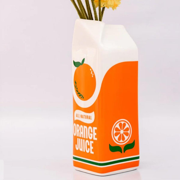 Orange Juice Ceramic Vase