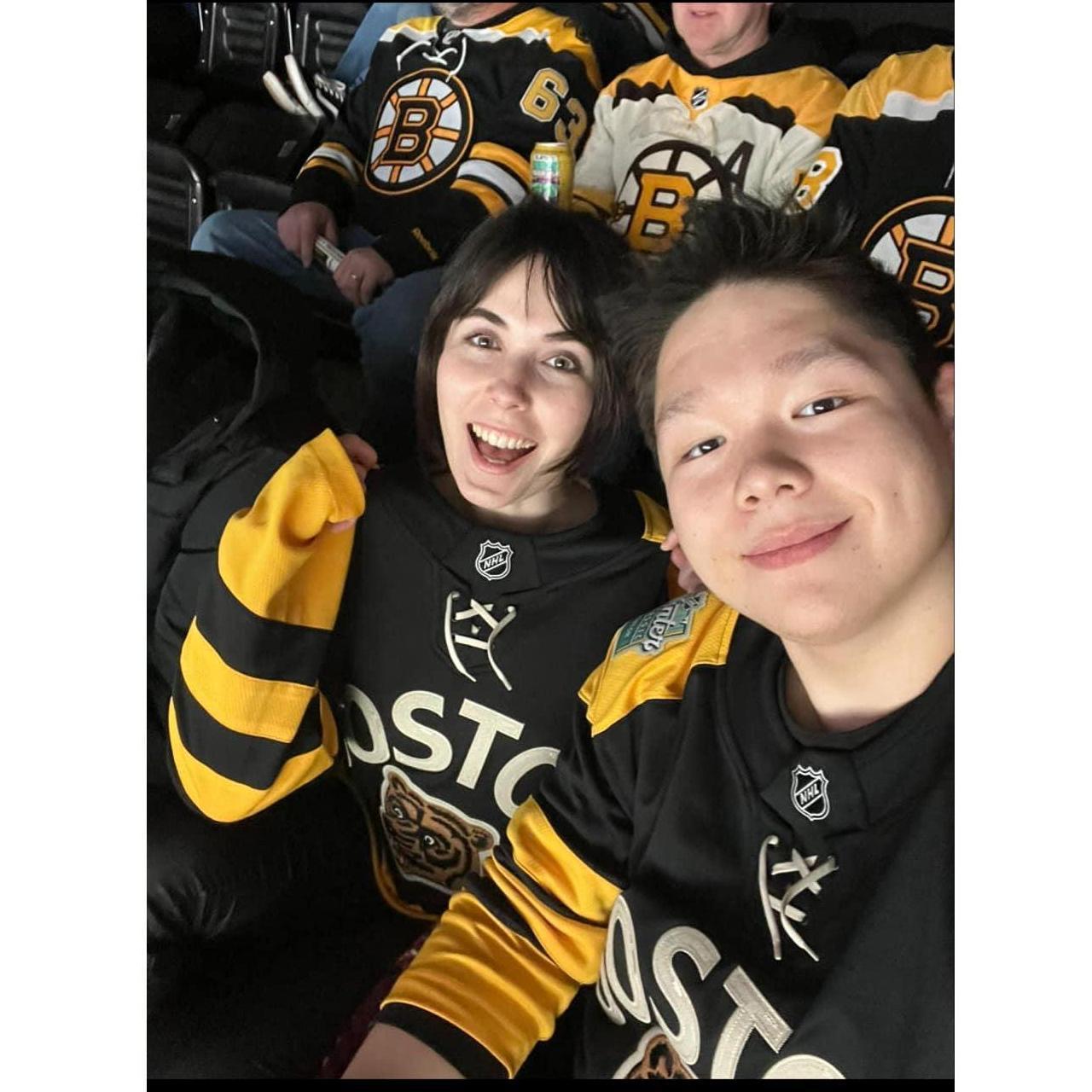 Boston Bruins game in Boston, February 2024.