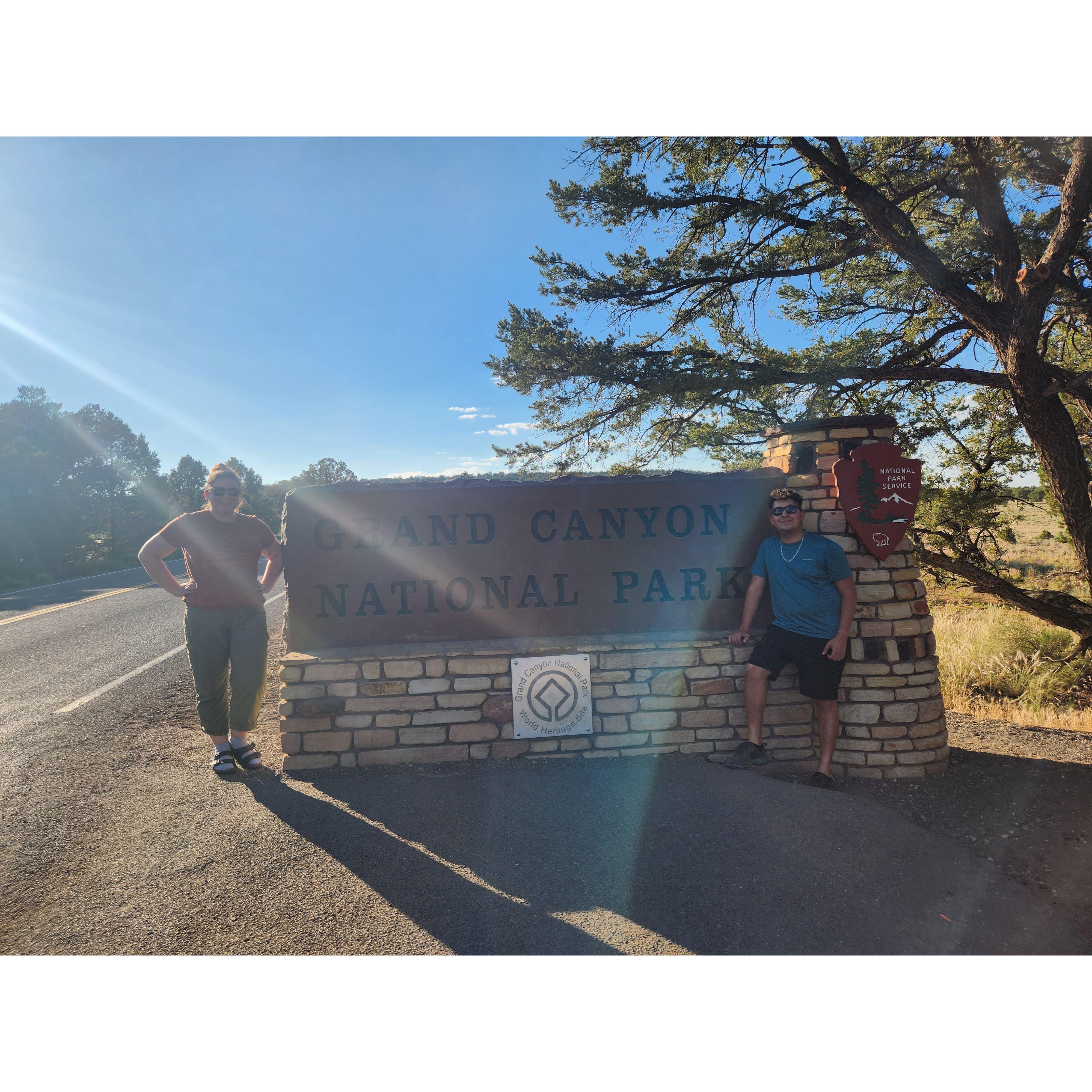 Our first trip to the Grand Canyon as a couple