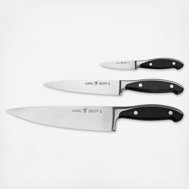 Zwilling J.A. Henckels International CLASSIC 3-pc Starter Knife Set -  Stainless Steel Blades, Plastic Handles - Includes 4-in, 6-in, and 8-in  Knives in the Cutlery department at