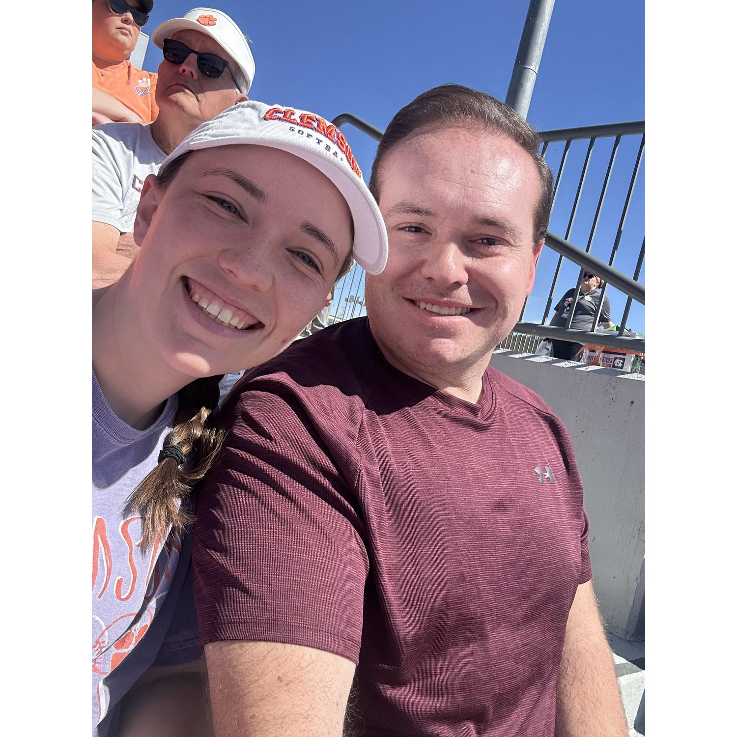 One of many Clemson softball games together - Spring 2025