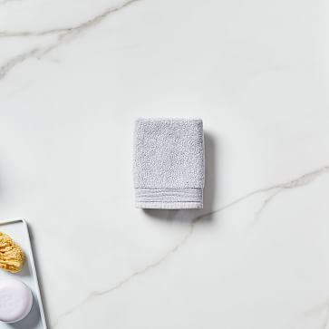 Organic Luxe Fibrosoft Towel, Washcloth, Gray Sky Melange