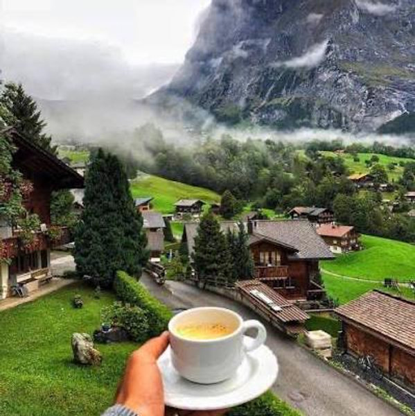 Sunrise Coffee in the Alps