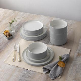 Colortex Stone 12-Piece Dinnerware Set, Service for 4 by Macy's