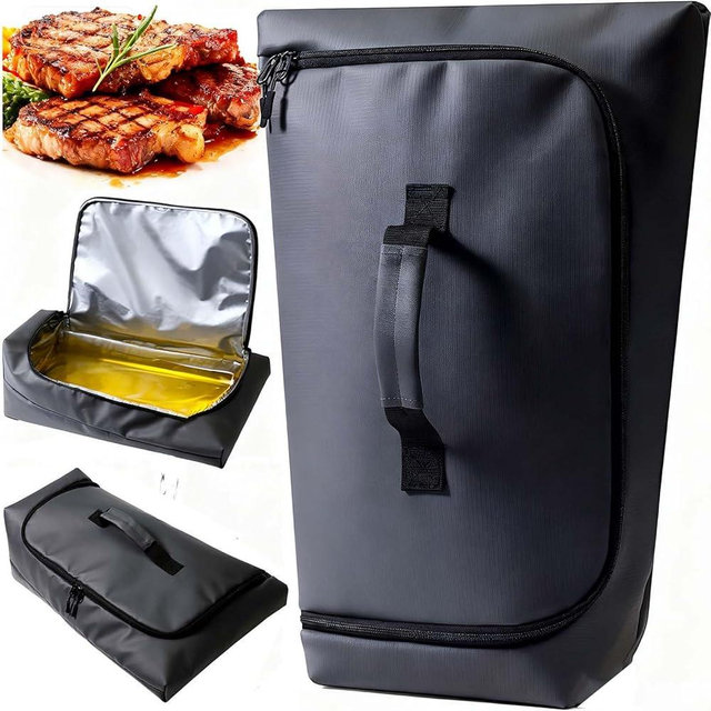 270° Opening BBQ Blanket for Resting Meat, Valentines Day Gift Meat Resting Bag, Leak-Proof Smoker Accessories, Grilling Gift for Briskets/Pork/Turkey - Anniversaries Birthday Gift for Men Him Dad