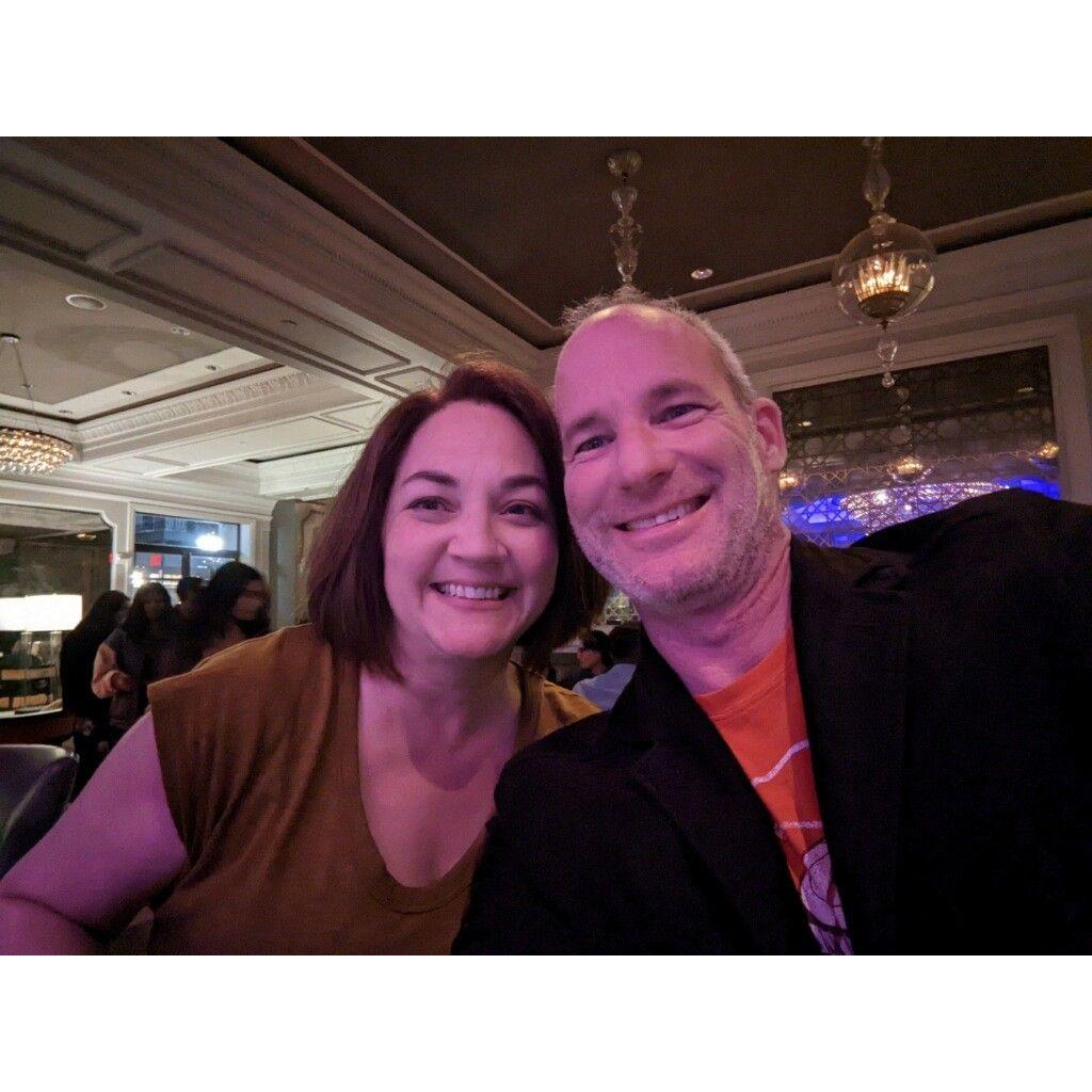 Our very first photo as a couple in, you guessed it, New Orleans!