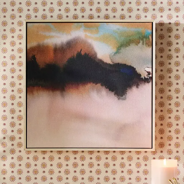 Abstract Watercolor Wall Art in Neutral