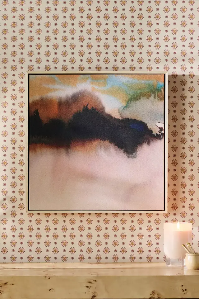 Abstract Watercolor Wall Art in Neutral