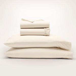 Signature Hemmed Sheet Set - Natural - Queen