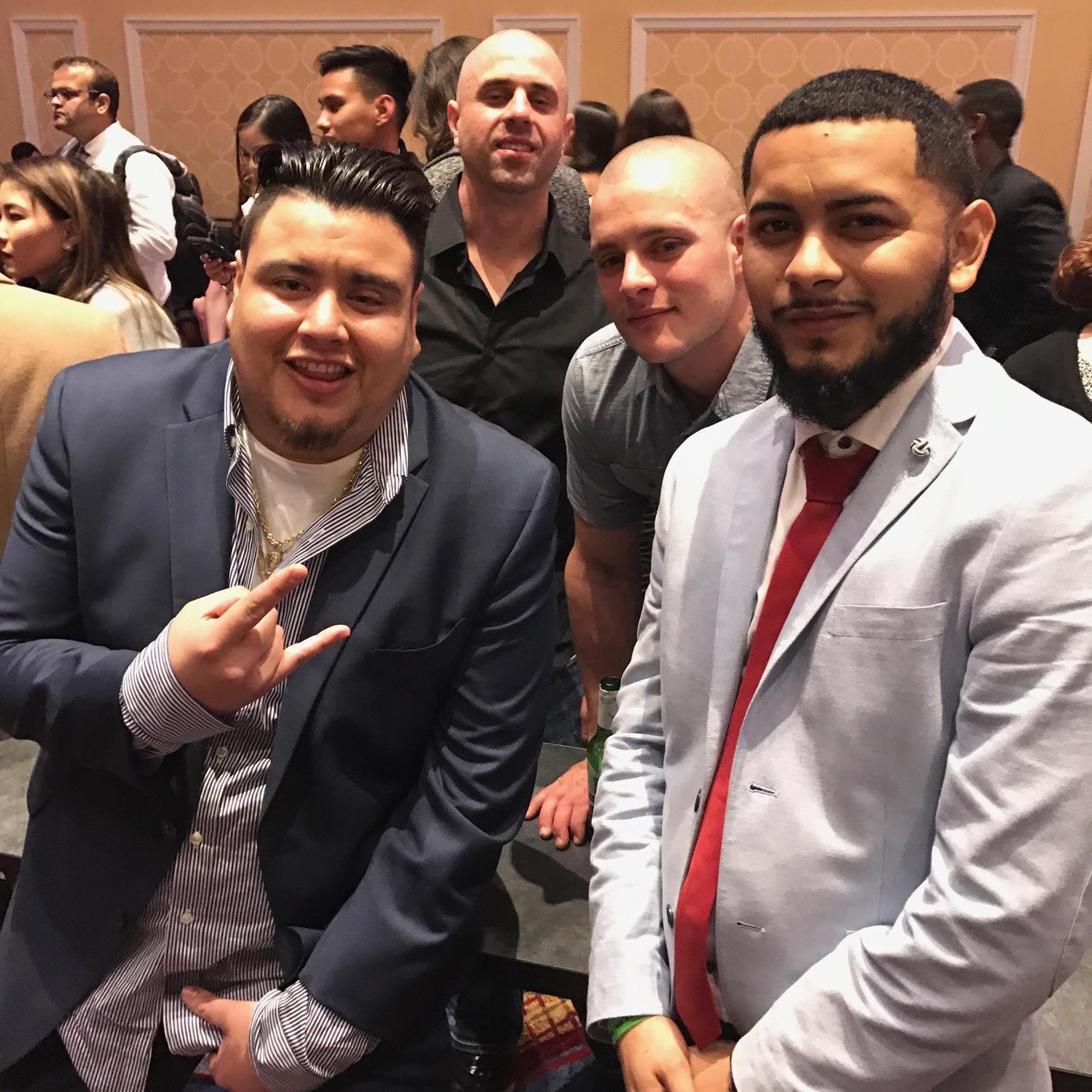 Luis, his Groomsman Gio & friends, New Years.