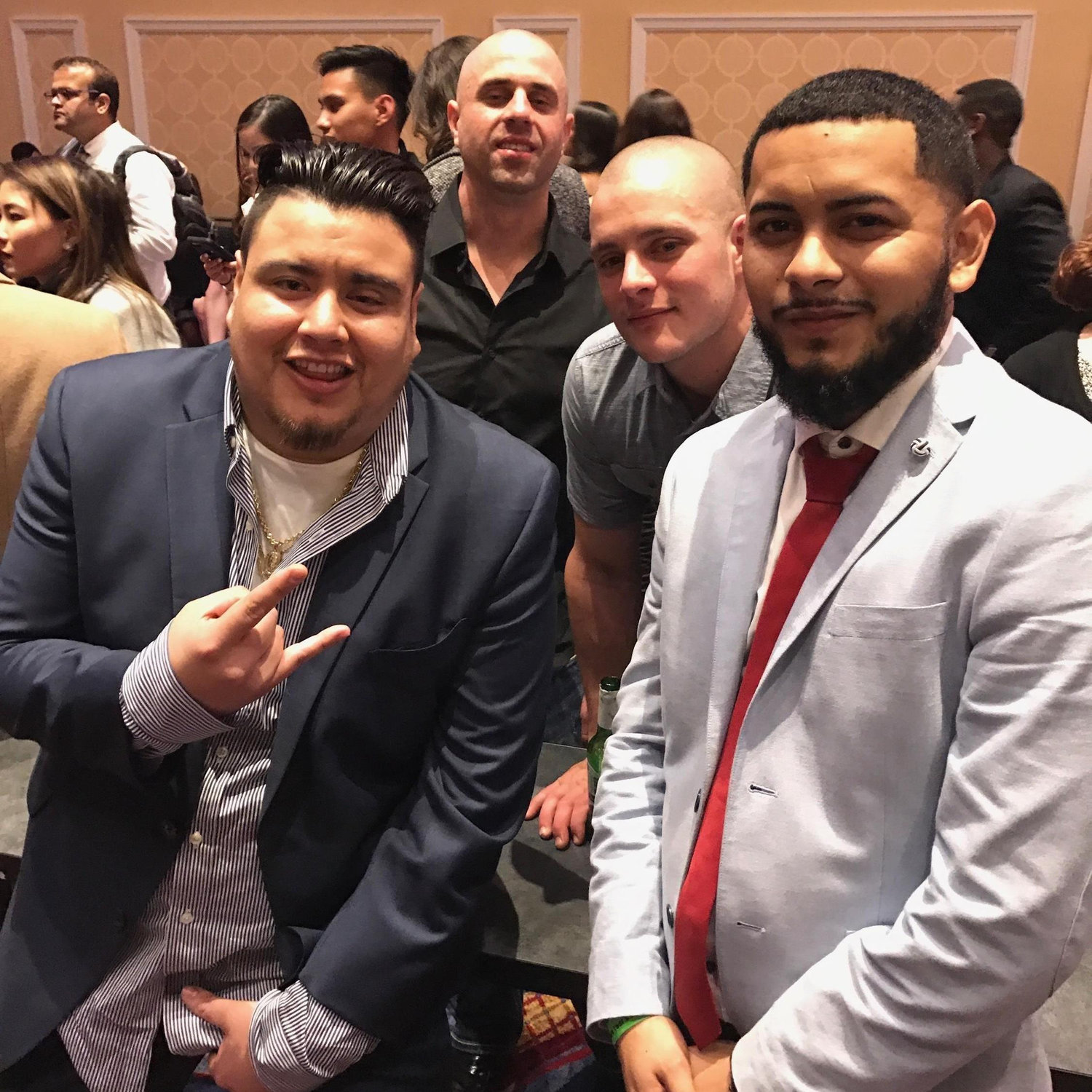 Luis, his Groomsman Gio & friends, New Years.