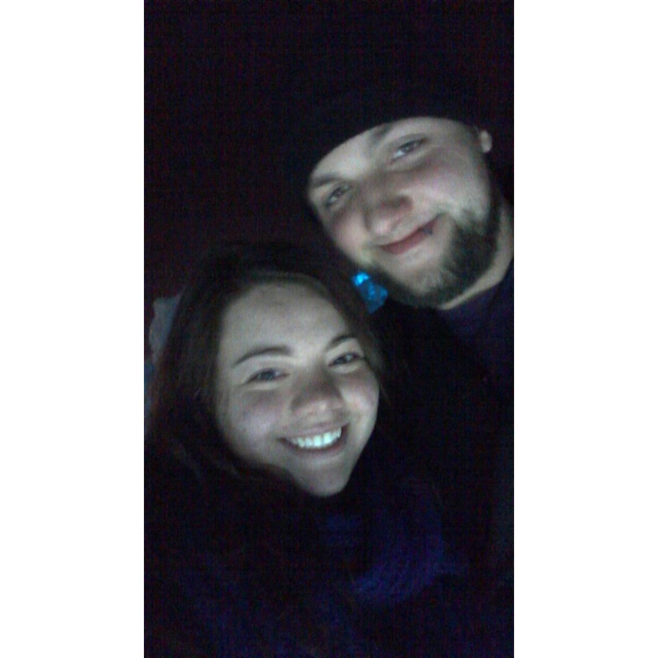 Seeing the ice castles at MOA.