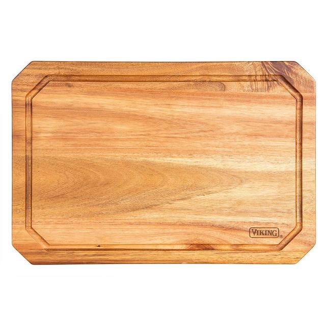VikingAcacia Wood Carving Board with Juice Groove