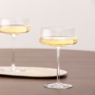 Afina Champagne Coupe Glass, Set of 4