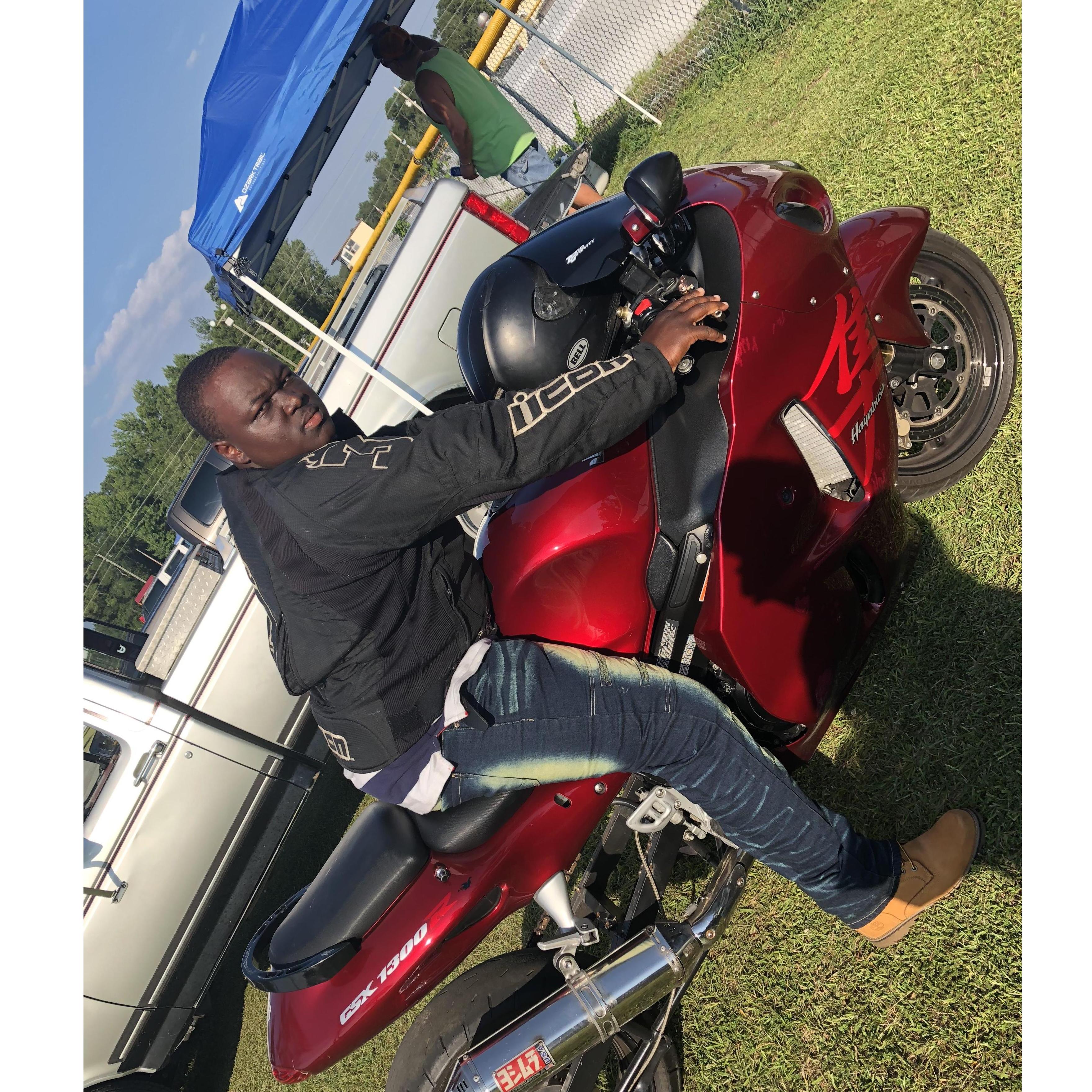 Matt doing what he loves