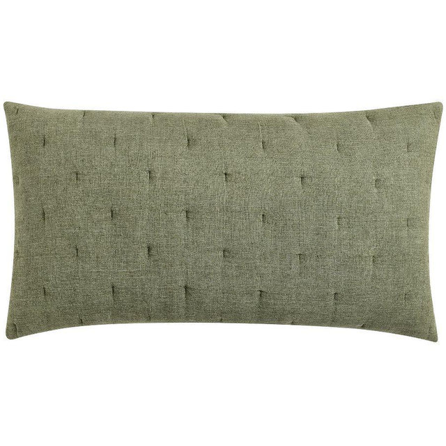 Everyday Linen Comfort Quilted Sham, Dark Loden, King