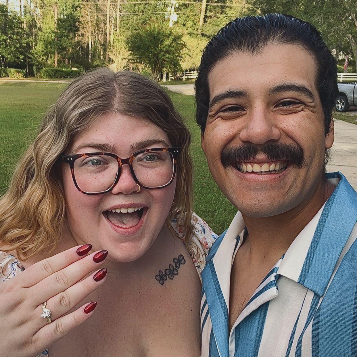 Our first Sunday as fiancés