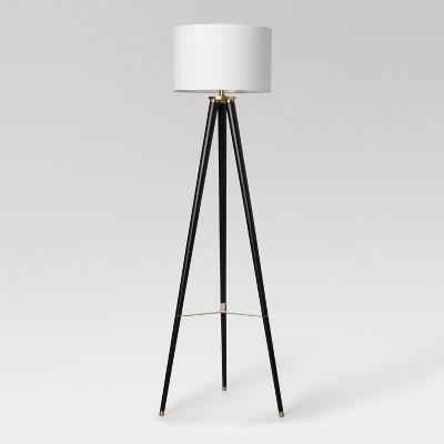 Delavan Tripod Floor Lamp Black Includes Energy Efficient Light Bulb - Project 62&#153;